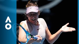 Maria Sharapova v Anastasija Sevastova match highlights 2R  Australian Open 2018 [upl. by Idna]