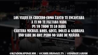 DECIDISTE VOLAR LETRA  PACHO EL ANTIFEKA FT KENDO KAPONI amp DARKIEL OMAR [upl. by Ynttirb]