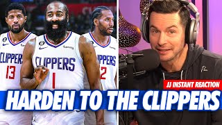 JAMES HARDEN TO THE CLIPPERS 🚨  JJ Redick Full Trade Reaction [upl. by Rimisac905]