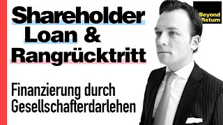 Gesellschafterdarlehen Qualifizierter Rangrücktritt Rangrücktrittserklärung GmbH  GmbH amp Co KG [upl. by Ellac]