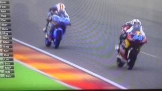 MOTO3 aragon 2015 Caduta BastianiniBinderKent [upl. by Springer]