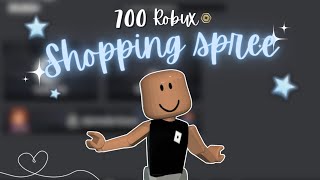 700 Robux shopping spree  Roblox [upl. by Doloritas]