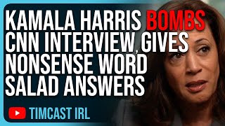 Kamala Harris BOMBS CNN Interview Gives Nonsense Word Salad Answers Media DEFENDS It [upl. by Aneras]