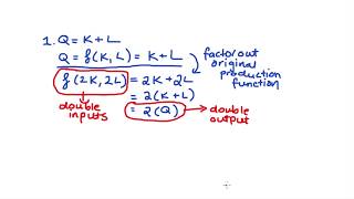 Returns to Scale  Practice Problems [upl. by Hairym]