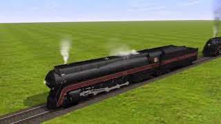 Trainz A New Era Streamlined Steam Locomotives Whistles [upl. by Naitsirhk]