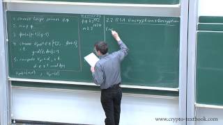 Lecture 12 The RSA Cryptosystem and Efficient Exponentiation by Christof Paar [upl. by Jori]