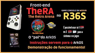 O cfw The Retro Arena TheRA no portátil RG36S  Game Console da Wiisun e da Data Frog [upl. by Lednik]