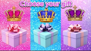 Choose your gift😍💝💙💜2good and 1 bad gift box challenge 3giftbox wouldyourather pickonekickone [upl. by Einnel]