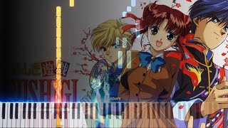 Fushigi Yuugi  quotYoga Akero Mae Niquot  Piano Tutorial BEGINNER [upl. by Leahcym]