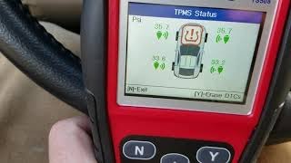 Subaru Wheel Swap and TPMS programing with Autel TS508 [upl. by Milena]