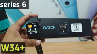 series 6 Smart watch W34 How to connect to smartphone [upl. by Favin]