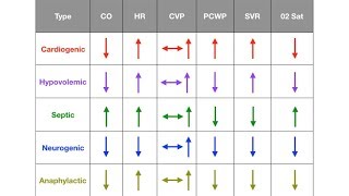 Types of Shock Cardiogenic Hypovolemic Septic Neurogenic Anaphylactic [upl. by Kalam]