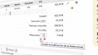 Cómo aplicar retenciones en las facturas [upl. by Inihor]