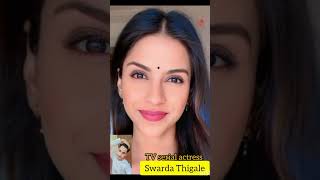 Swarda Thigale old and young TV serial actress shorts [upl. by Notsa]