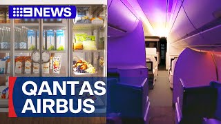 Exclusive look at Qantas new Airbus  9 News Australia [upl. by Vandervelde335]