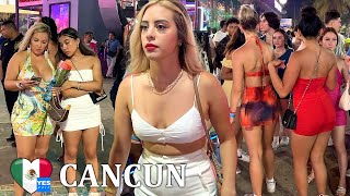 🇲🇽 CANCUN NIGHTLIFE PARTY MEXICO 2023 FULL TOUR [upl. by Noak]