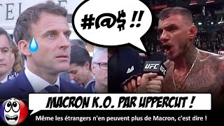 quotFCK MACRONquot  Un combattant darts martiaux INSULTE Manu après son combat [upl. by Horten780]