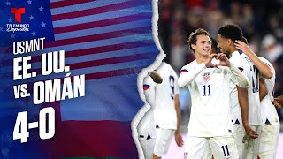 Highlights amp Goals  Estados Unidos vs Omán 40  USMNT  Telemundo Deportes [upl. by Hgielak182]