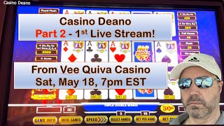 OMG Quad Aces with low kicker I called it What a session Ultimate X video poker Part 2 live [upl. by Clint]