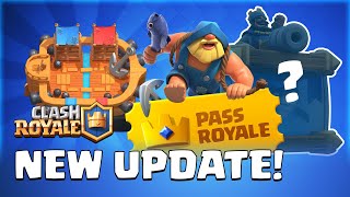 Clash Royale July Update Reveal Season 1 Gameplay  Pass Royale  New Card  TV Royale [upl. by Lipcombe]