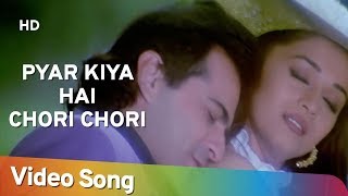 Pyaar Kiya Hai Chori Chori HD  Mohabbat 1997  Sanjay Kapoor  Madhuri Dixit  Popular Song [upl. by Nnaik]