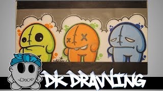 How to draw my new graffiti character [upl. by Bowe681]