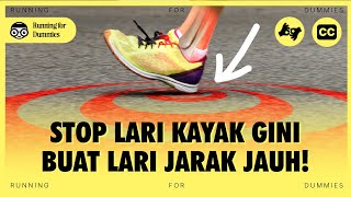 4 CARA MENDARATKAN KAKI SAAT LARI JARAK JAUH  Running for Dummies EPS 2 Bahasa Isyarat [upl. by Reppiks]