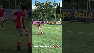 Finta e tiro in porta calcio calcio football soccer tricks skills2024 footballskills calciare [upl. by Manheim190]