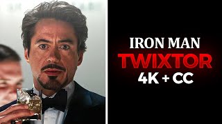 Iron Man  4K Twixtor  CC  Iron Man Scene Pack [upl. by Herbert]