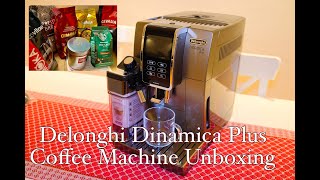 Delonghi Dinamica Plus Coffee Machine Unboxing [upl. by Christi657]