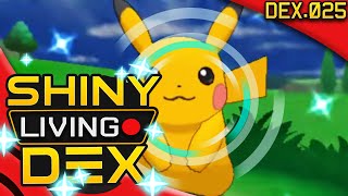 SHINY PIKACHU Live Reaction Quest For Shiny Living Dex 025  Pokemon XY [upl. by Leanora]