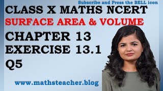 Chapter 13 Surface Area and Volume Ex 131 Q5 Class 10 Maths NCERT MathsTeacher [upl. by Horace985]