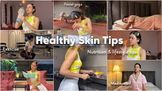 HEALTHY SKIN TIPS Nutrition amp Lifestyle Tips for Clear Skin  Mishti Pandey [upl. by Noel]