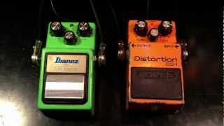 Vintage Ibanez TS9 vs Vintage Boss DS1 [upl. by Raoul]