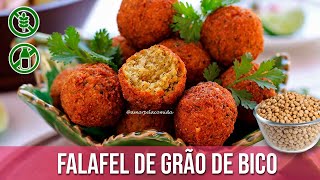 FALAFEL DE GRÃO DE BICO VEGANO [upl. by Anauqcaj712]