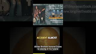 Allman Brothers Band stared down unimaginable loss to play at Duane Allmans funeral [upl. by Gnilrac]