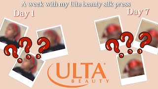 A week with my Ulta beauty salon silk press on my 4c hair [upl. by Osner]