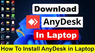 How To Download amp Install Anydesk in LaptopPC [upl. by Otrebireh]