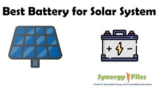 Best Battery for Solar PV systems [upl. by Hamforrd]