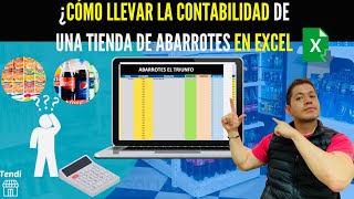 ¿Cómo llevar la contabilidad de una Tienda de Abarrotes en una plantilla de Excel [upl. by Cordie]