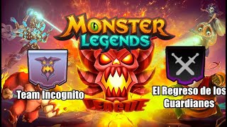 Guerra Elite Team Incognito vs El regreso de los guardianes  Monster Legends [upl. by Selij]