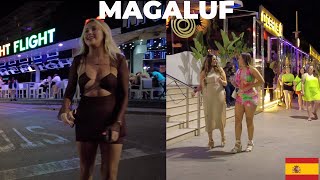 MALLORCA MAGALUF SPAIN NIGHTLIFE WALK TOUR [upl. by Posner]