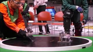 2015 全日本ロボット相撲全国大会２ 自立型 準決勝 [upl. by Airdnassac812]