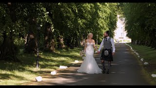 William amp Stephanie  Carberry Tower  Wedding Day Highlights [upl. by Atikel]