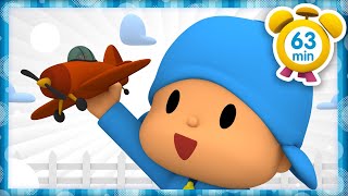 ✈️ POCOYO ITALIANO Laereo giocattolo 63 min VIDEO e CARTONI ANIMATI per bambini [upl. by Floyd]