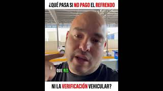 ¿Qué pasa si no pago el refrendo o no hago la verificación vehicular [upl. by Dagnah]