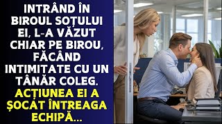 Intrând în biroul soțului ei la văzut chiar acolo pe biroul lui posezând o tânără [upl. by Calv]