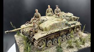 135 Diorama  Concrete Armoured StuG III AusfG wZimmerit [upl. by Perdita891]