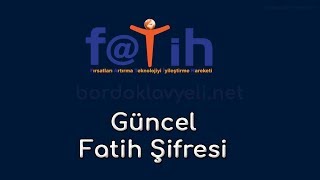 FATİH ŞİFRE NEDİR FATİH AĞINA BAĞLANMA 2024 [upl. by Ratep]