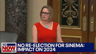 No reelection for Sinema Impact on 2024 election  LiveNOW from FOX [upl. by Attennaj]